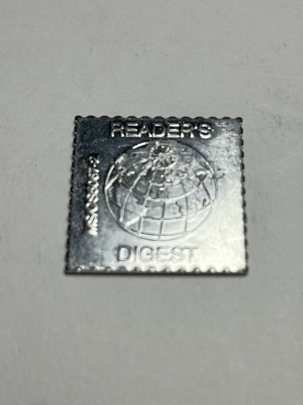 Vintage Readers Digest Square Aluminum Token MS/OS5067-2